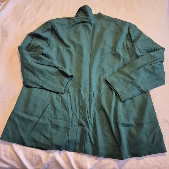 J. Jill Woman's size 3X Jacket Blazer Celtic Dress Coat Kelly Green Boxwood NWT - Picture 4 of 8